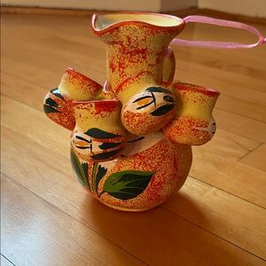 Handcrafted Multicolor Ceramic Vase